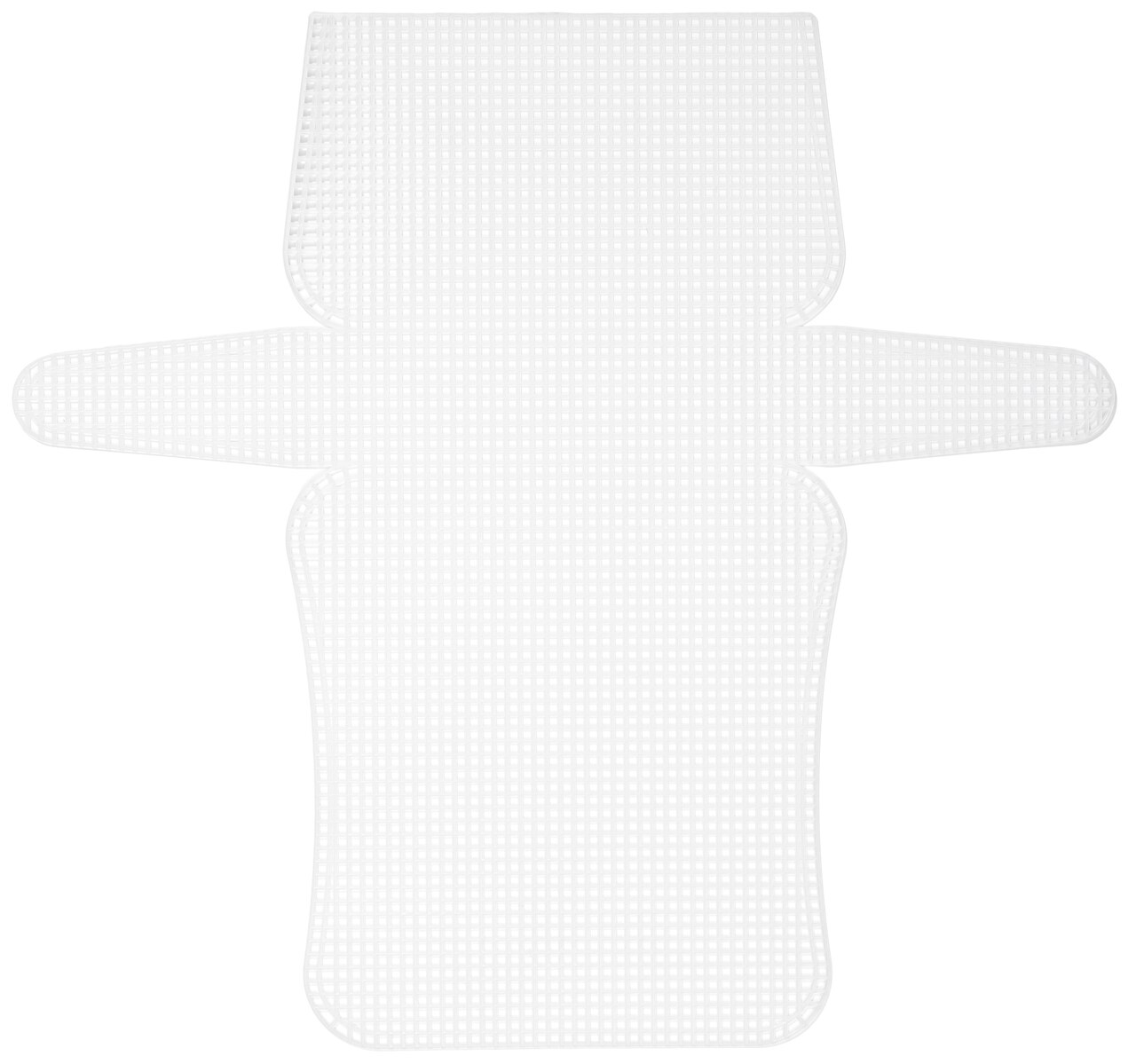 CousinDIY Clear Plastic Canvas Shape - One 13" x 14" Clutchbag Purse